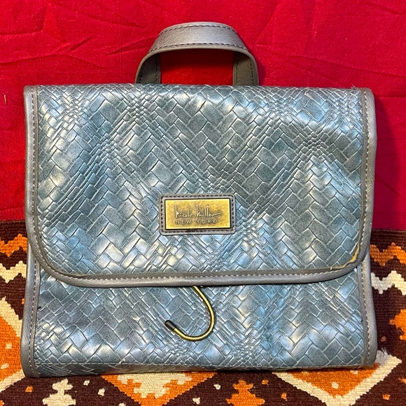 Nicole Miller Women's 2 Piece Classic Satchel Travel Set Vegan Leather Crossbody - Picture 10 of 14